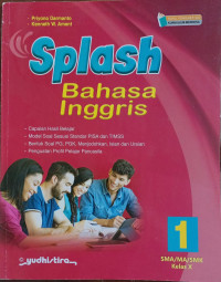 Image of Splash Bahasa Inggris 1/X SMA/MA/SMK Kur. Merdeka